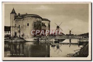 Postcard Old Bruges Porte Ste Croix Mills Mills Windmill