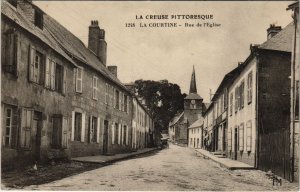 CPA La Courtine Rue de l'Eglise FRANCE (1050442)