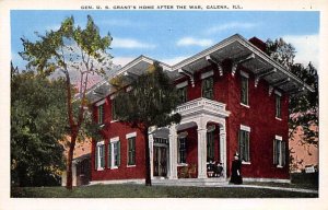 General U.S. Grant Home After The War Galena, Illinois USA View Postcard Back...