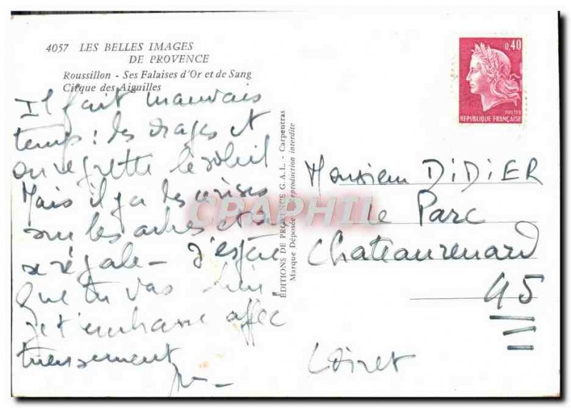 Postcard Modern Belles Images De Provence Roussillon His Cliffs d & # 39Or An...