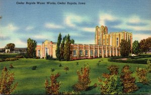 Iowa Cedar Rapids Water Works Curteich