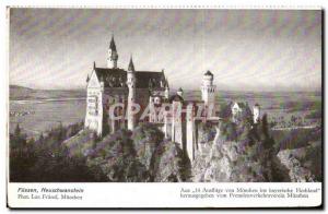 Old Postcard Neuschwanstein Fussen