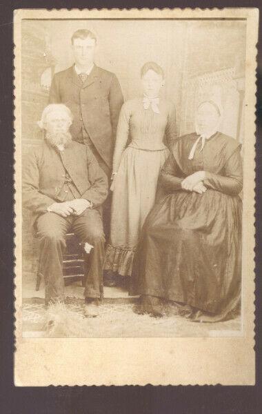 REAL PHOTO CABINET CARD OURAY COLORADO ROESCH FAMILY WOMEN DRESS