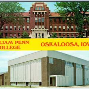 c1970s Oskaloosa, IA William Penn College Administration Gymnsium Gym PC A233