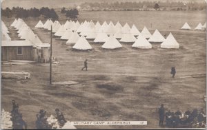 Military Camp Aldershot Nova Scotia near Kentville WW1 Unused RPPC Postcard G12