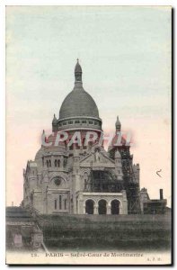 Postcard Old Paris Sacre Coeur in Montmartre