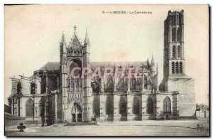 Old Postcard Limoges La Cathedrale