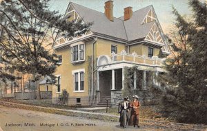 Jackson Michigan IOOF State Home Vintage Postcard AA92498