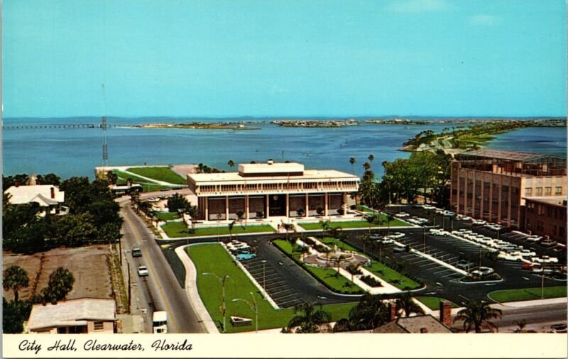 City Hall Clearwater Florida Flcity Hall Harbor Little Pass Bridge Fl Postcard