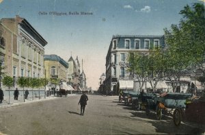 argentina, BAHIA BLANCA, Calle O'Higgins, Car (1910s) Postcard