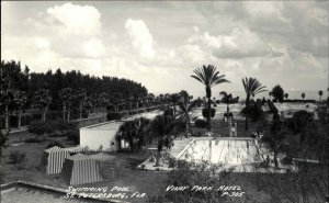 St Petersburg Florida FL Vinoy Park Hotel Swimming Pool Real Photo Vintage PC