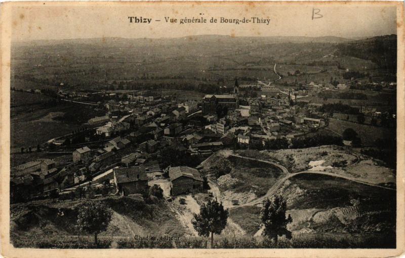 CPA THIZY - Vue générale de BOURG de THIZY (573011)