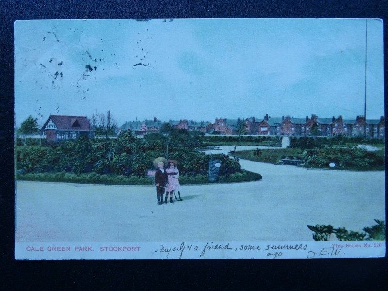 Manchester STOCKPORT Cale Green Park c1904 Postcard by Vine Series