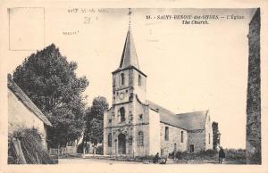 B82949 saint benoit des ondes l eglise the church france  front/back scan