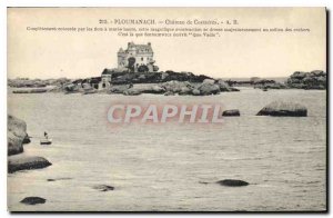 Postcard Old Ploumanach Castle Costaeres completely surrounded by the waves a...