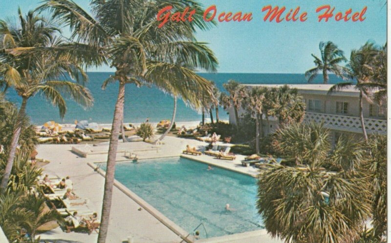 FORT LAUDERDALE, Florida,1950-60s; Galt Ocean Mile Hotel, Swimming Pool