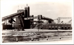 Real Photo Postcard Michigan Limestone and Chemical Company Rogers City Michigan