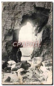 Old Postcard Quiberon Arch Cave Kergroix