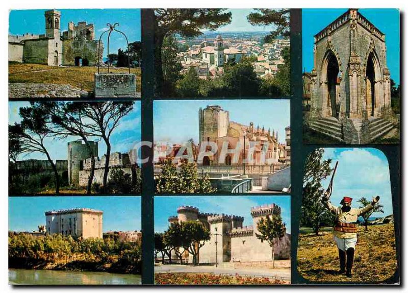 Postcard Modern Provence Beaucaire Le Chateau Vue generale The Cross covered ...