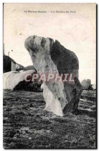 Foot Old Postcard Perros Guirec The Rocks