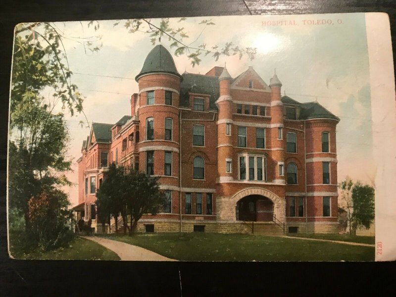 Vintage Postcard 1901-1907 Hospital Toledo Ohio (OH)