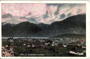 Postcard MOUNTAIN SCENE Skagway Alaska AK AJ4953