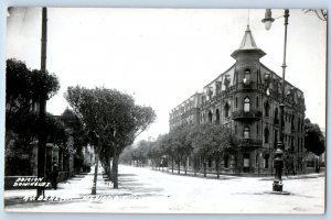 Mexico Postcard Scene in Berlin Avenue c1950's Vintage Unposted RPPC Photo