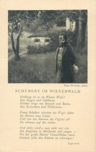 Austrian composer Schubert in the Vienna Woods artist Otto Nowak postcard 