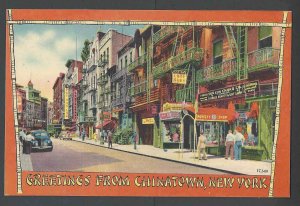 Ca 1934 PPC* China Town NYC Mint