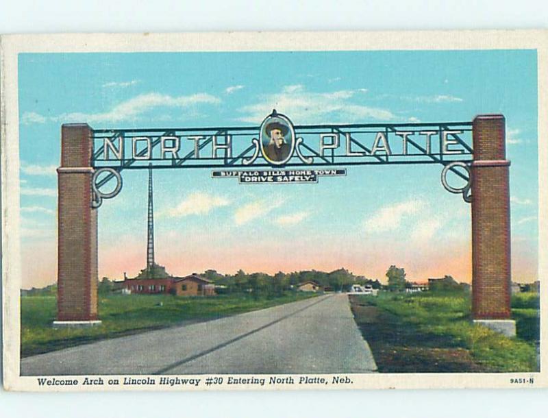 Linen POSTCARD FROM North Platte Nebraska NE HM9720