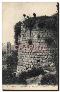 Old Postcard Chateau Thierry Tour du Vieux Chateau