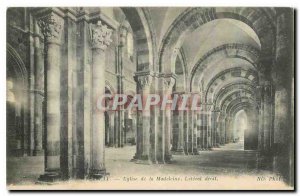 Postcard Old Vezelay Madeleine Church Lateral right