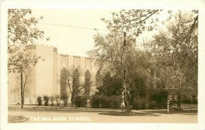 1930s RPPC Postcard; Yakima High School, Yakima WA Unposted