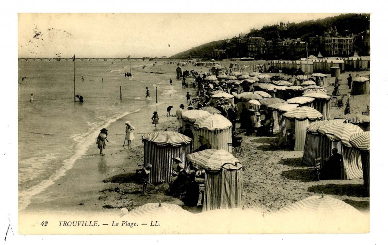 France - Trouville. The Beach