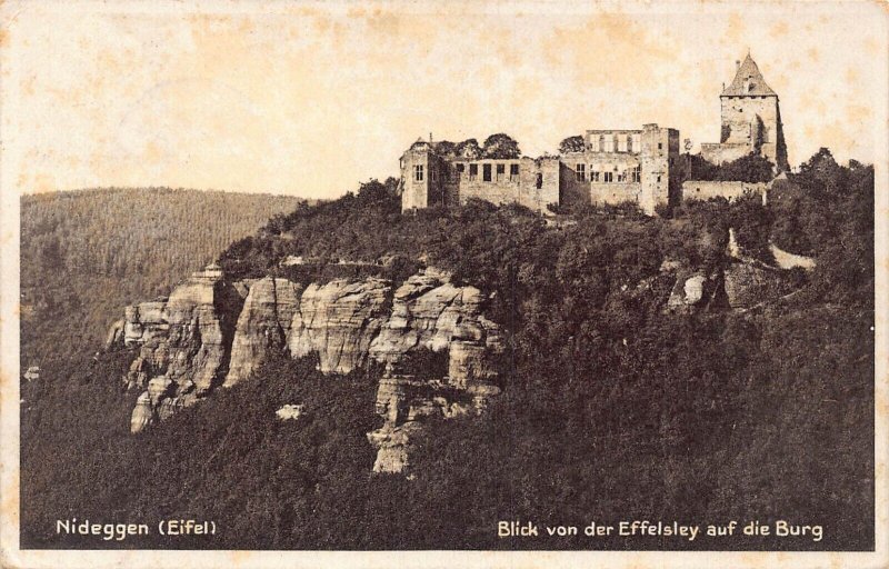 L020 Germany 1931 Nideggen Effelsley auf Burg Castle  vintage postcard