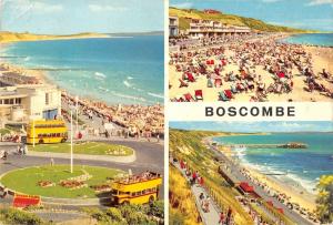 BR92501 the promenade and sands boscombe dorset double decker bus uk