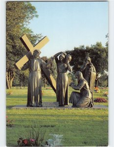 Postcard Resurrection Cemetery Clinton Township Michigan USA