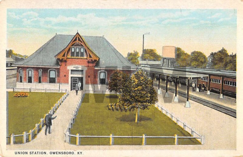 Owensboro Kentucky Union Station Vintage Postcard AA43360 
