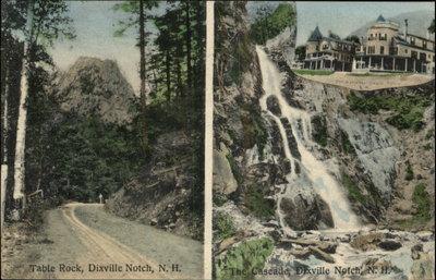 Dixville Notch NH Table Rock & The Cascade Multi-view c19...