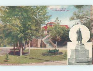 Unused Divided-Back PARK SCENE Colorado Springs CO hk8938