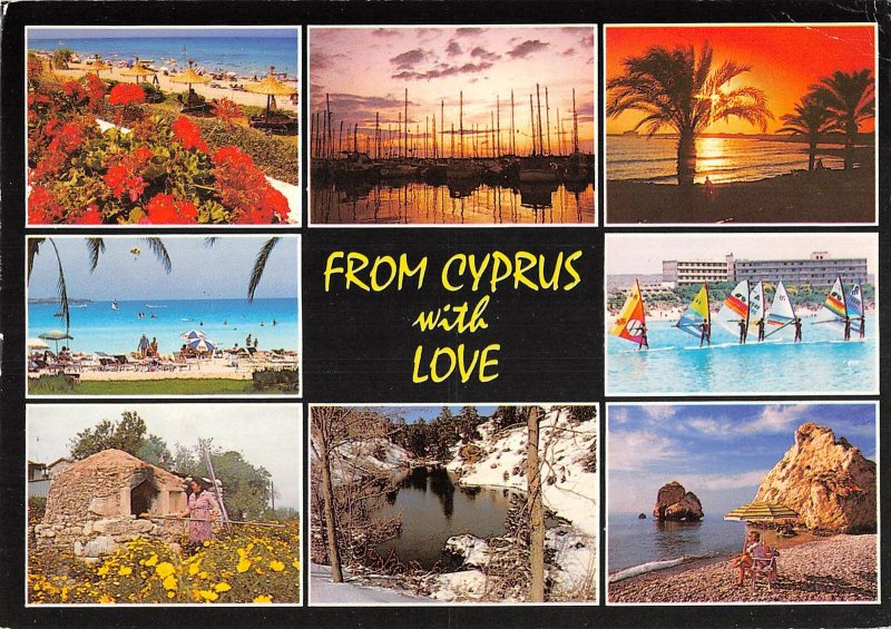 B108929 From Cyprus with Love, Beahc Promenade Harbour Boats Plage