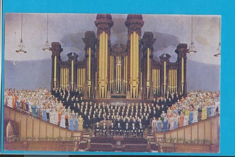 Postcard Mormon Tabernacle Choir Temple Square Salt Lake City, Utah    # 211