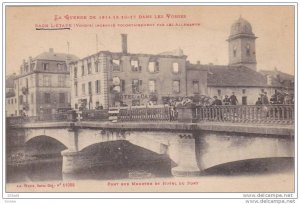 Incendie Volontairement Par Les Allemands, RAON L'ETAPE (Vosges), France, 191...