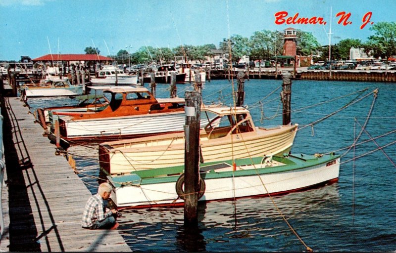 New Jersey Belmar Shark River Boat Basin 1963