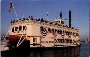 Showboat Sternwheeler San Diego Bay Dinner Cruises Vintage Postcard O70
