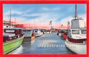 Yacht Basin - Greenport, New York NY Postcard