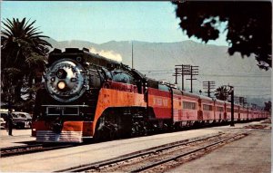 Postcard TRAIN SCENE Santa Barbara California CA AK8590