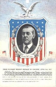Woodrow Wilson 28th USA President Unused 