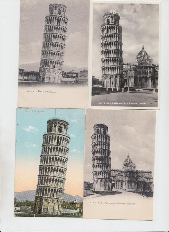 TOWER OF PISA TOUR DE PISE CAMPANILE ITALY ITALIE 27 CPA (mostly pre-1940)