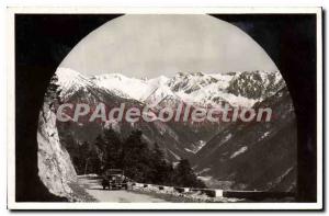 Postcard Old St Martin Vesubie Nice view of the road to Col St Martin with th...